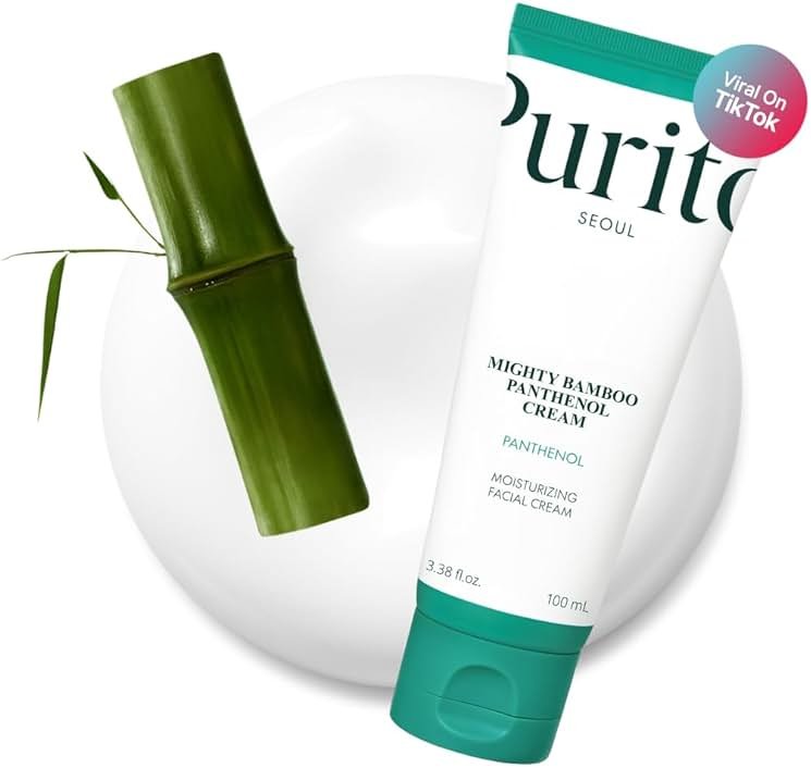 PURITO Panthenol 10% Barrier Cream | Face Moisturizer for Skin Barrier Repair | All skin types, sensitive and blemish-prone skin | Non-Comedogenic, Vegan | Korean Skincare, 100mL, 3.38 fl.oz - Product Image