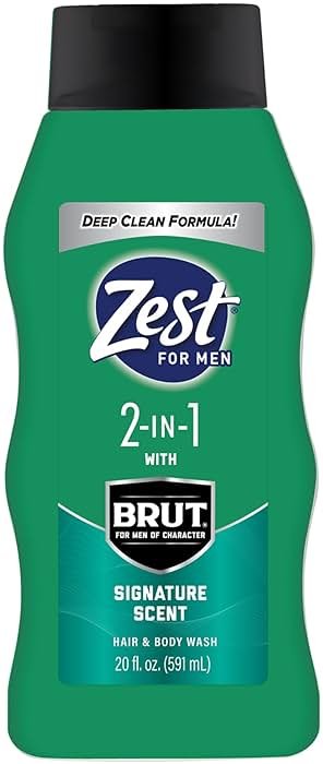 Zest Mens 2-in-1 Body Wash - Body Wash for Men - Cleanses Hair and Body - Refreshing Scent - Hydrating Body Soap - Ideal for All Skin Types - 20 oz - Product Image
