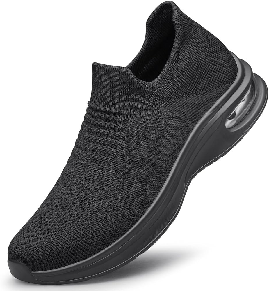 Mens Walking Shoes Slip on Lightweight Running Shoes Workout Athletic Tennis Shoes Gym Sneakers - Product Image