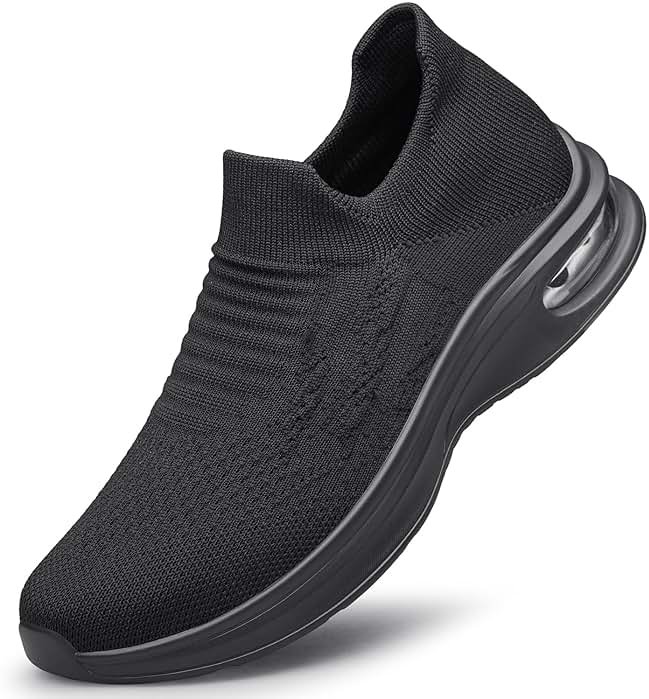 Mens Walking Shoes Slip on Lightweight Running Shoes Workout Athletic Tennis Shoes Gym Sneakers - Product Image