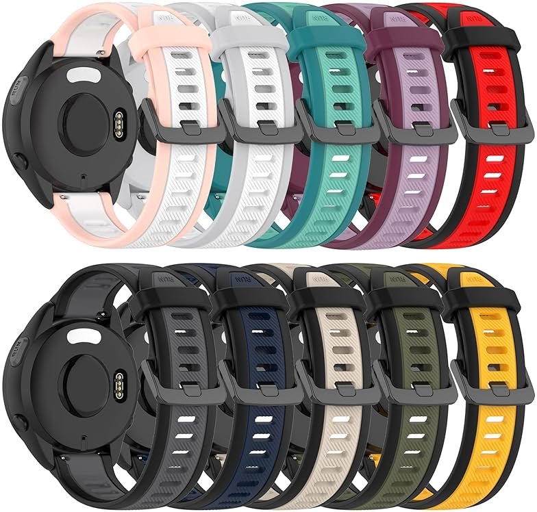Band for Garmin Forerunner 165, Soft Silicone Replacement Band for Garmin Forerunner 165 Music (No Tracker) - Product Image
