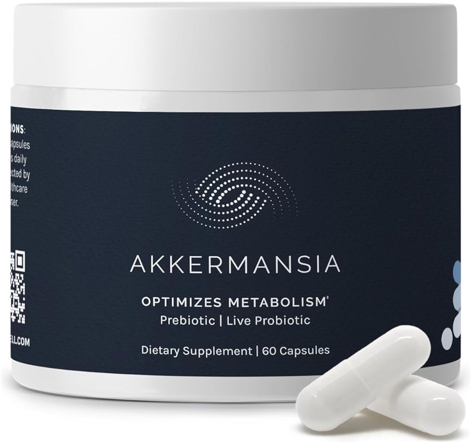 InfiniWell Akkermansia Probiotic for Digestive Health - Support Healthy Longevity, Immunity & A Balanced Gut Microbiome with Akkermansia Muciniphila Probiotics (60 Capsules) - Product Image