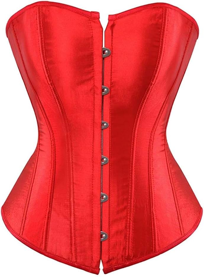 ADELCE Women's Sexy Boned Overbust Shaper Push Up Bodysuit Lace up Corsets and Strap Bustiers Top S-6XL - Product Image