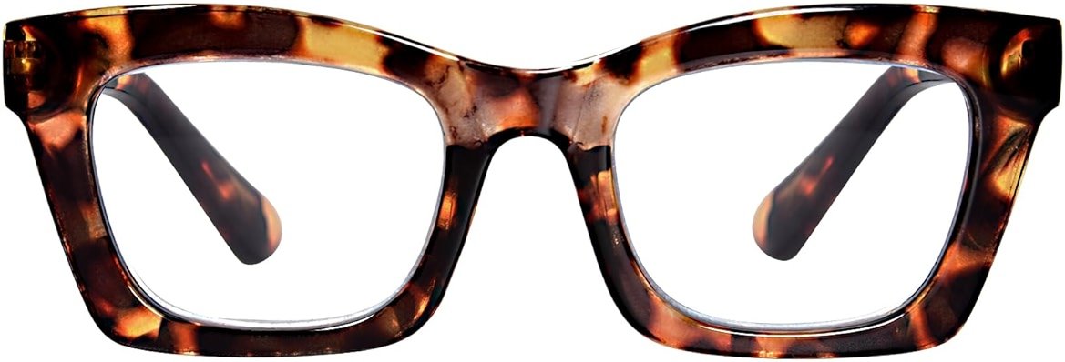 ZESAKER Oversized Square Reading Glasses for Women Spring Hinge Blue light Blocking Computer Readers for Women - Product Image