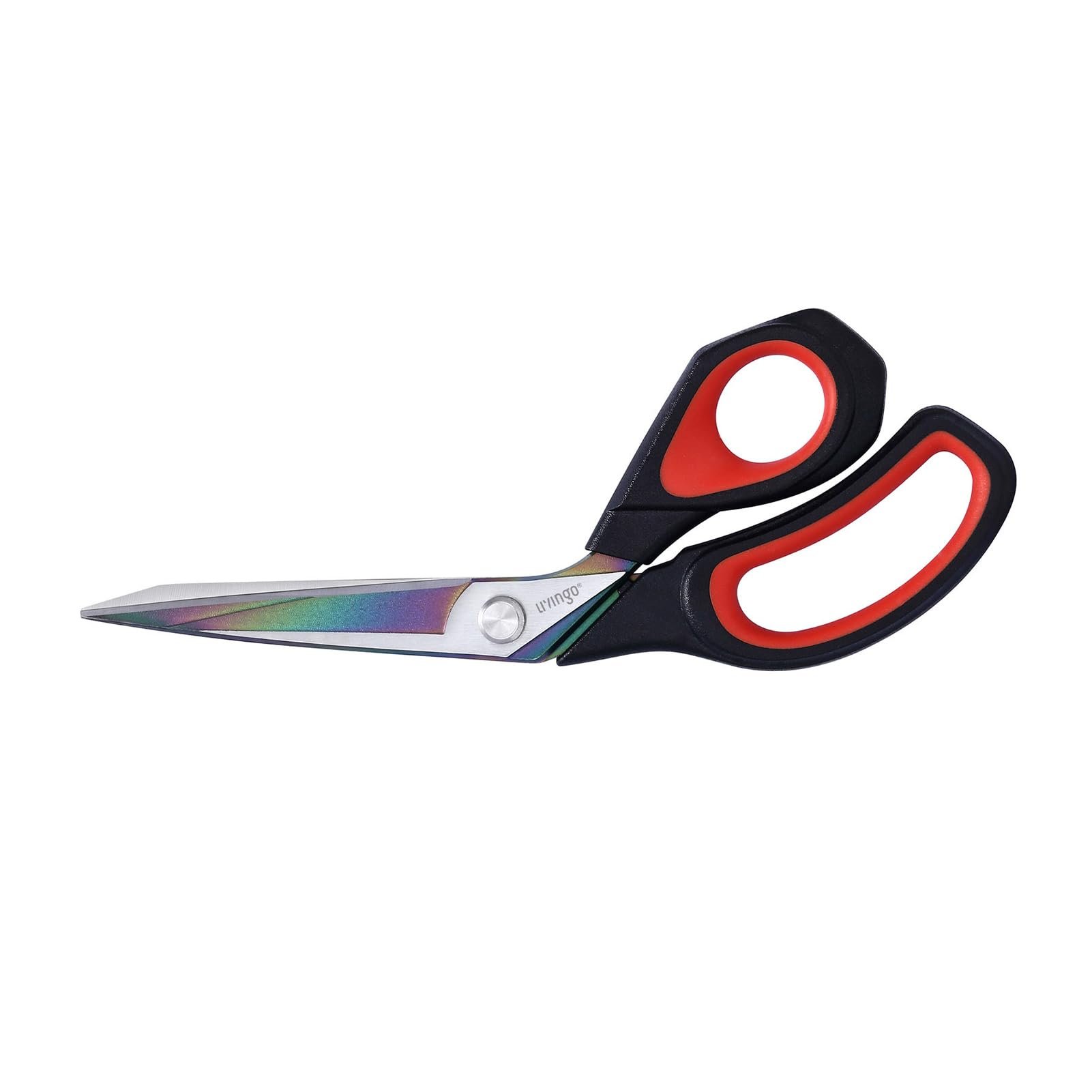 LIVINGO Fabric Scissors Heavy Duty - 9.5 Inches Professional Titanium Coated Forged Stainless Steel Sharp Bent Shears for Sewing Crafting Cutting Cloth, Felt, Leather, Paper - Product Image