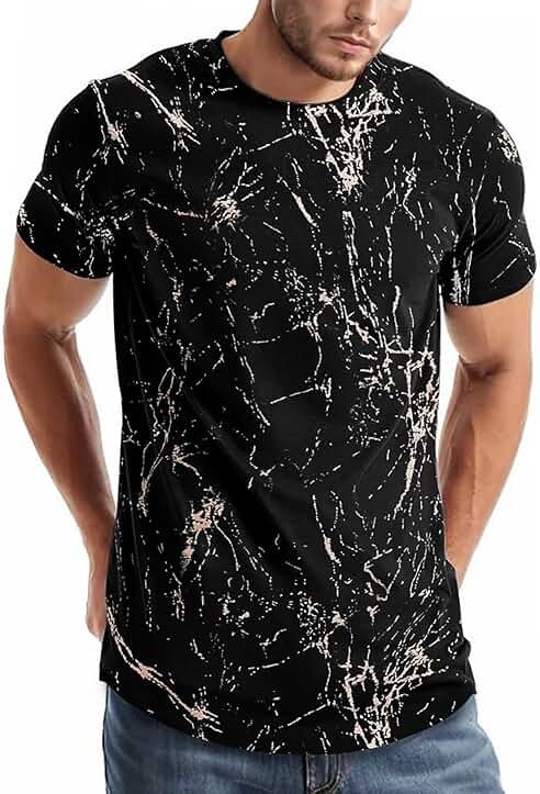 Keasmto 3D Print Cool T Shirts Graphic Design Casual Summer Short Sleeve Fashion Tees Shirt for Men Women - Product Image