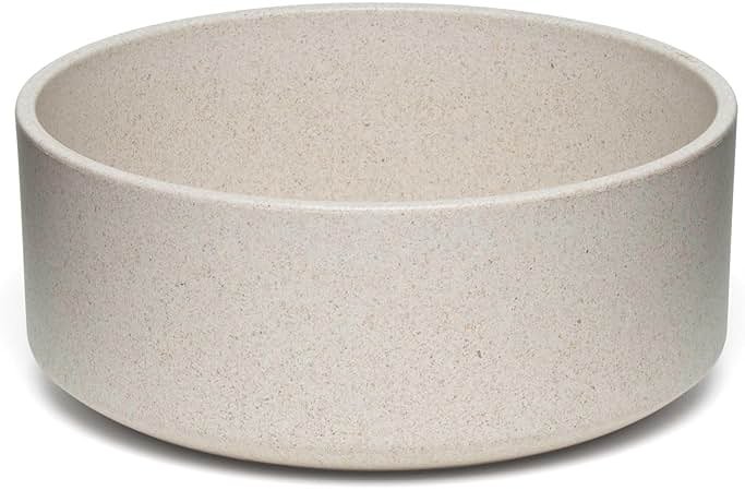 Loving Pets - Dolce Bamboo - Eco-Friendly Pet Bowls & Dishes for Dog, Cats, Puppy Food and Water Dish -Sustainable and Dishwasher Safe, Made with Real Bamboo (Medium, Oat-Beige) - Product Image