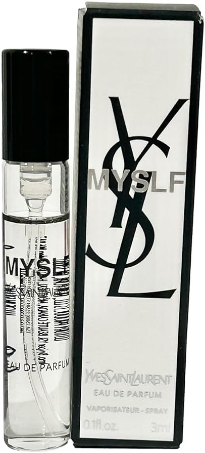 YVES SAINT LAURENT YSL Men MYSLF SPRAY Perfume MINI SMALL TRAVEL SIZE 3 ml / 0.1 Fl oz, Black - Product Image