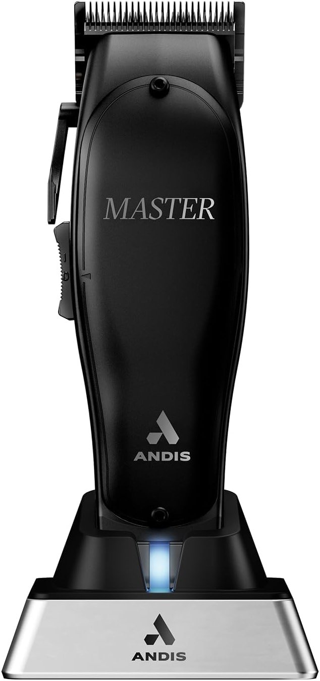 Andis Black Label MLC Professional Master Cordless Lithium-Ion Hair Clipper, Adjustable Carbon Steel Blade for Close Cutting, Black - Product Image
