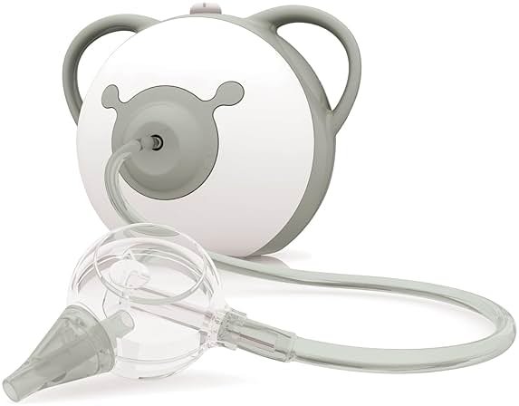 Nosiboo Pro Nasal Aspirator for Babies | Electric Nose Sucker | Made in EU | Adjustable Suction Power | Premium Quality | Award-Winning Design (Gray, 7,8x6,38x6,77 Inch) - Product Image