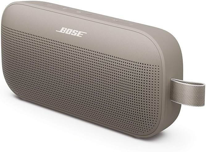 Bose SoundLink Flex Bluetooth Speaker (2nd Gen) - Portable Outdoor Speaker with Hi-Fi Audio, Waterproof and Dustproof, USB-C, Up to 12 Hours Battery Life, Sandstone - Product Image