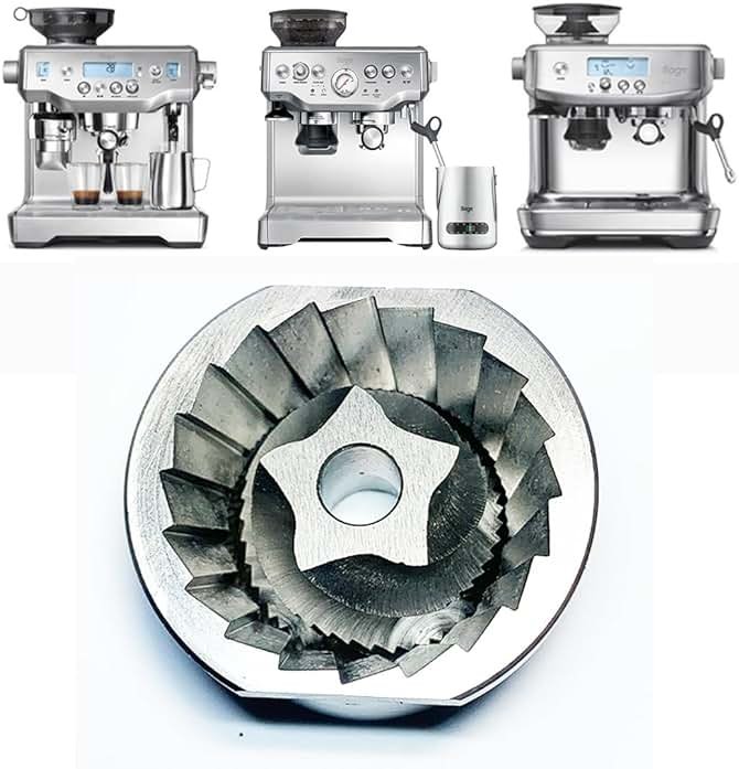 Upper & Lower Precision Fit Conical Burrs for Sage/Breville Barista Coffee Grinders – Compatible with Adjustable Burr Models Only - Product Image