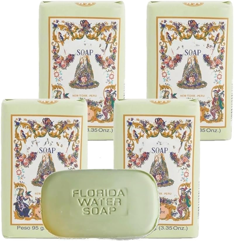 Lanman & Kemp Florida Water Scented Soap Bar/Jabon De Tocador Agua De Florida 3.35 Oz (Pack of 4) - Product Image