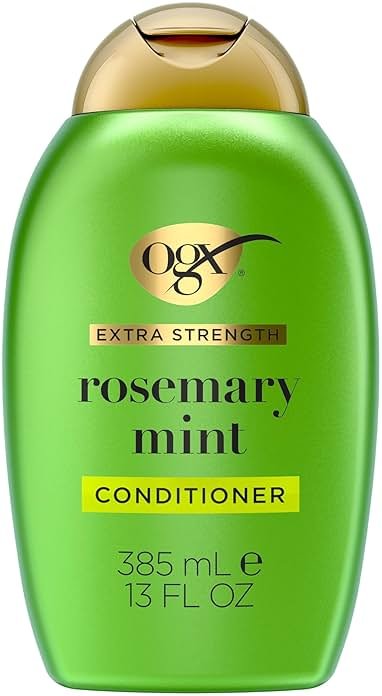 OGX Extra Strength Refreshing Scalp + Rosemary Mint Conditioner, Nourishing Hair & Scalp Conditioner Infused with Rosemary for Healthy-Looking Hair, Sulfate-Free Surfactants, 13 fl. oz - Product Image