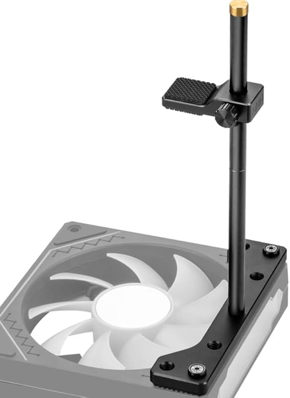 GPU Support Bracket, GPU Holder Stand, Adjustable GPU Sag Bracket Graphics Card Support for 12cm Fan Mount CNC Aluminum (0.63-6.3inch) - Product Image