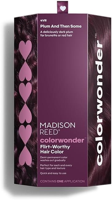 Madison Reed ColorWonder Demi-Permanent Hair Color Kit – 4VR Darkest Plum (Plum And Then Some) | Rich Jewel Tone, Lasts 25 Washes, Ammonia-Free - Product Image