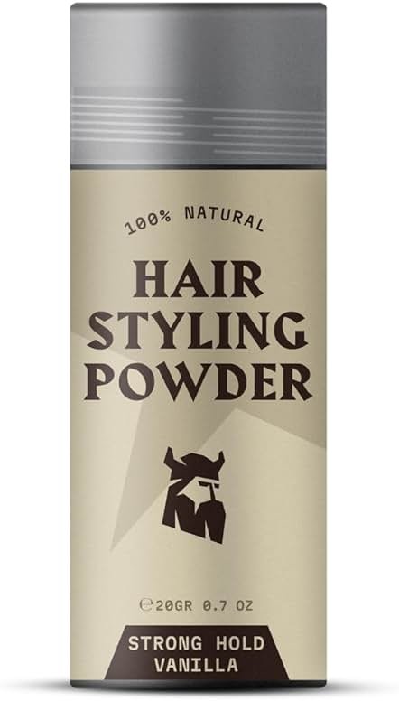 Striking Viking Hair Powder - 0.7 Oz, Vanilla Scent - Strong Hold Texture Powder for Men - Root Lift & Fullness Mens Volumizing Formula - Vanilla Scent Hair Dust - Product Image