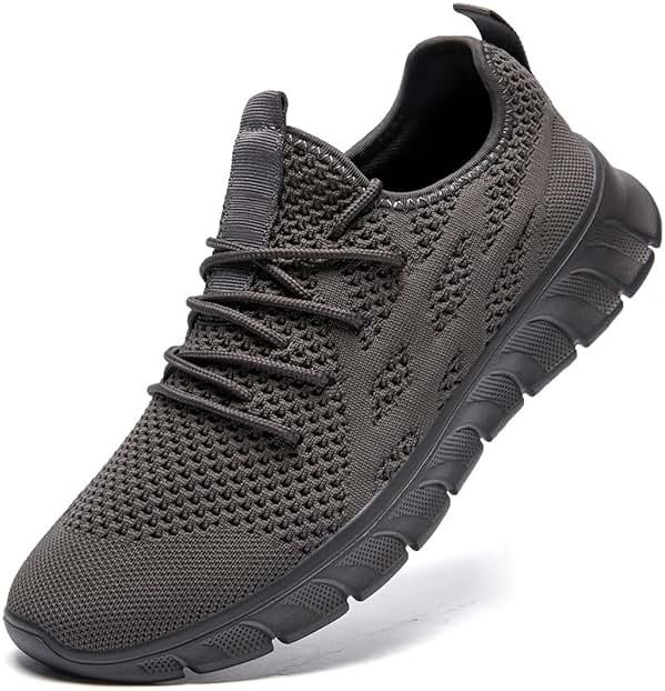 DLWKIPV Men's Shoes Running Road Walking Sneakers Sports Athletic Workout Gym Shoes Casual Comfortable Breathable Fashion - Product Image