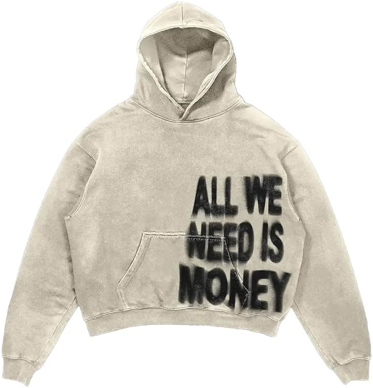 Dynict Unisex Y2K Colorful Sweatshirt Hip Hop Letter Print Oversize Hoodie Casual Baggy Harajuku Gothic Pullover Hoodie - Product Image