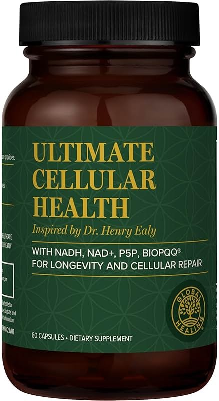 Global Healing Center - Ultimate Cellular Health - NAD Supplement for Women & Men, Cellular Repair, Includes Resveratrol for Anti-Aging, Supports NAD Plus, Alternative to Nicotinamide Riboside - Product Image