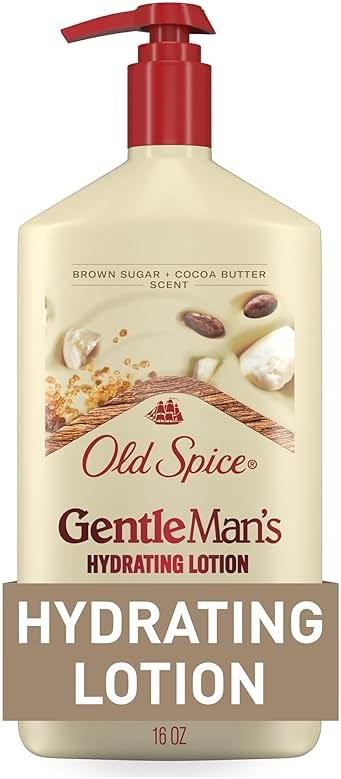 Old Spice Hand, Face & Body Lotion for Men, 24/7 Lightweight Moisturization with Vitamin B3, Instant Absorption, For All Skin Types, Brown Sugar + Cocoa Butter Scent, 16 oz - Product Image