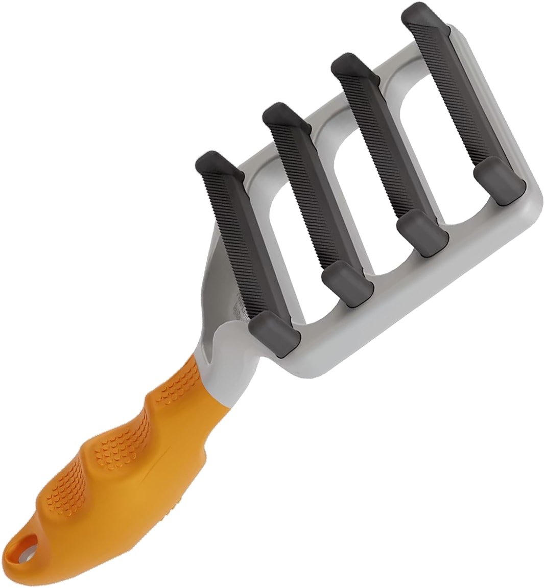 FUR4 deShedding Dog Brush for Long Hair Dogs – Pet Hair Brush with 4 Carbon Fiber Edges – deShedding Tool Removes Loose Fur – Gentle & Effective Dog Grooming Brush for Shedding - Product Image