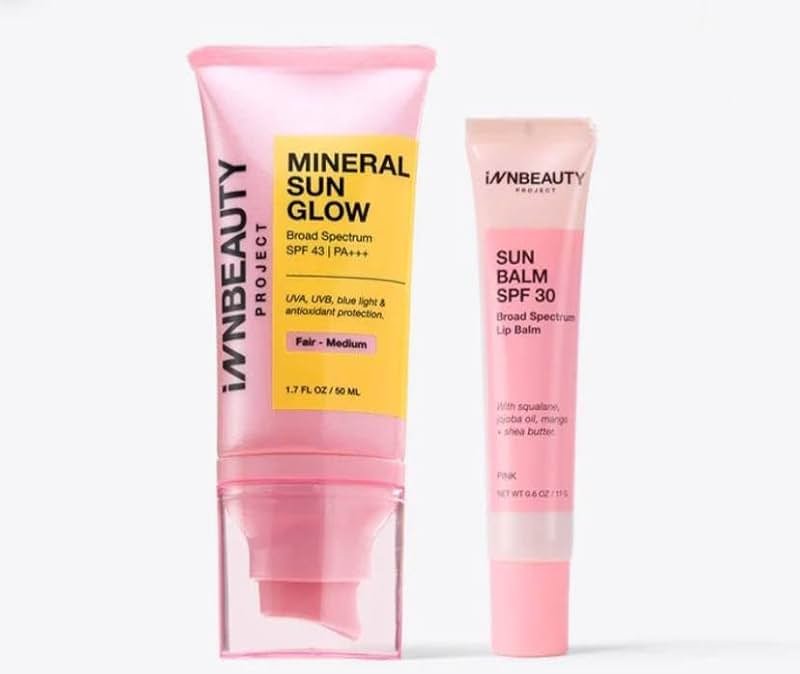 INNBEAUTY Project Mineral Sun Care Duo - Glow in Fair-Medium and Balm in Pink, 1 Count - Product Image