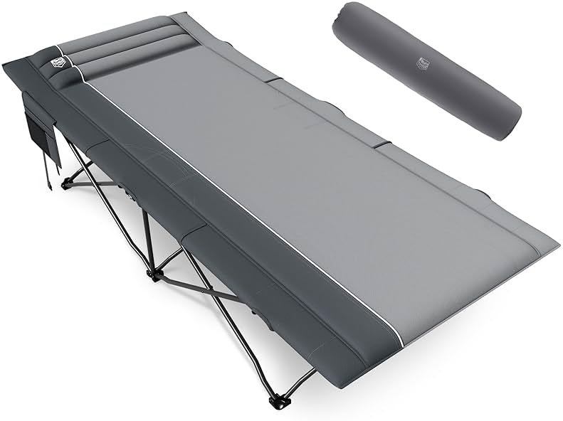 Timber Ridge Extra Wide Heavy Duty Camping Cot for Adult, Easy Set Up Oversized Sleeping Cot with Carry Bag for Camping, Travel and Outdoors, Support up to 450lbs - Product Image