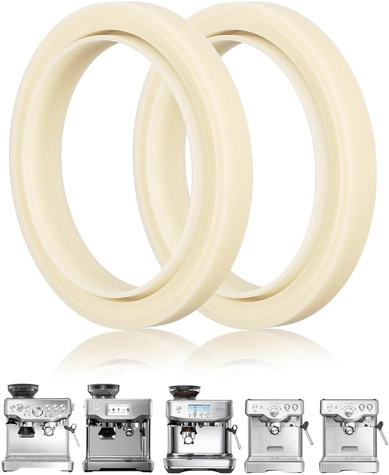 2PCS 54mm Silicone Steam Ring for Breville Espresso Machine 878/870/860/880/810/840/450/500 and Sage 880/878/875/870/810/500, Breville Espresso Machine Accessories Grouphead Gasket Replacement Part - Product Image