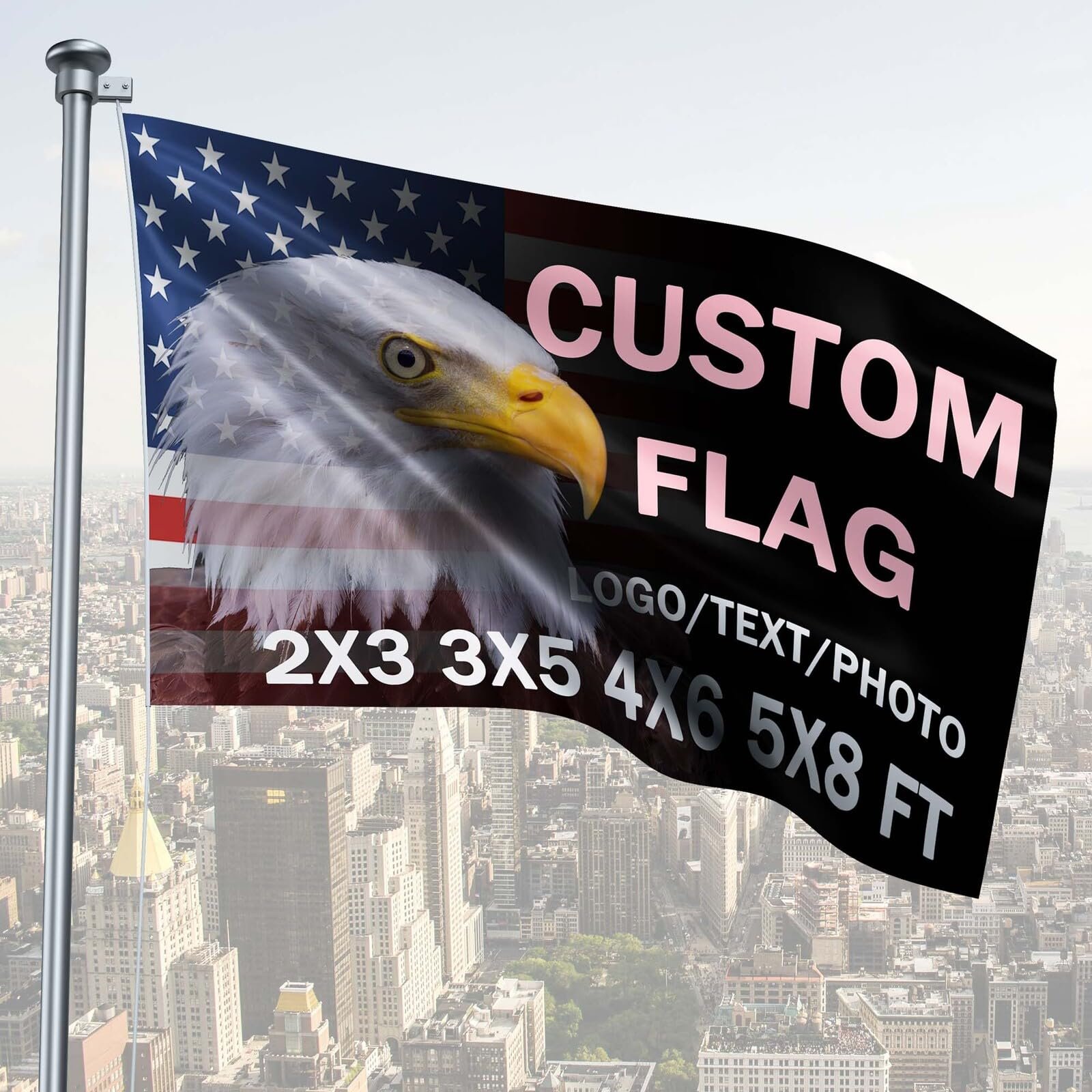 Custom Flag 3x5 Ft Double Sided Outdoor,Design Your Own Custom Flag With Logo/Text/Photo For Room Outdoor Decoration - Product Image
