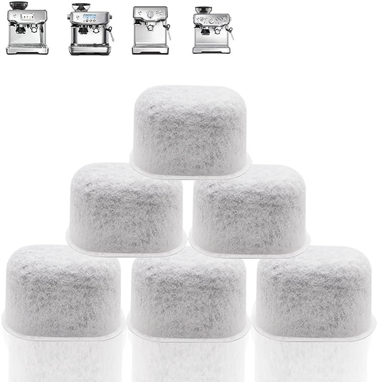 Dianrui 6 Pack Water Filter for Breville Filter replacement for Breville Espresso Machine BWF100 870/878/880/860/840/810/600/500/450 (Activated Charcoal) - Product Image