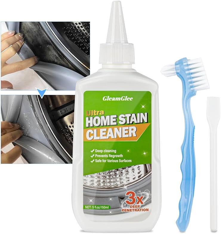 GleamGlee Home Remover Gel, Powerful Washing Machine Gasket Cleaner, Heavy Duty Cleaning Solution for Washing Machine, Refrigerator Strips, Bathroom Grout, Tiles, Sink, Shower - 5 Fl.Oz - Product Image