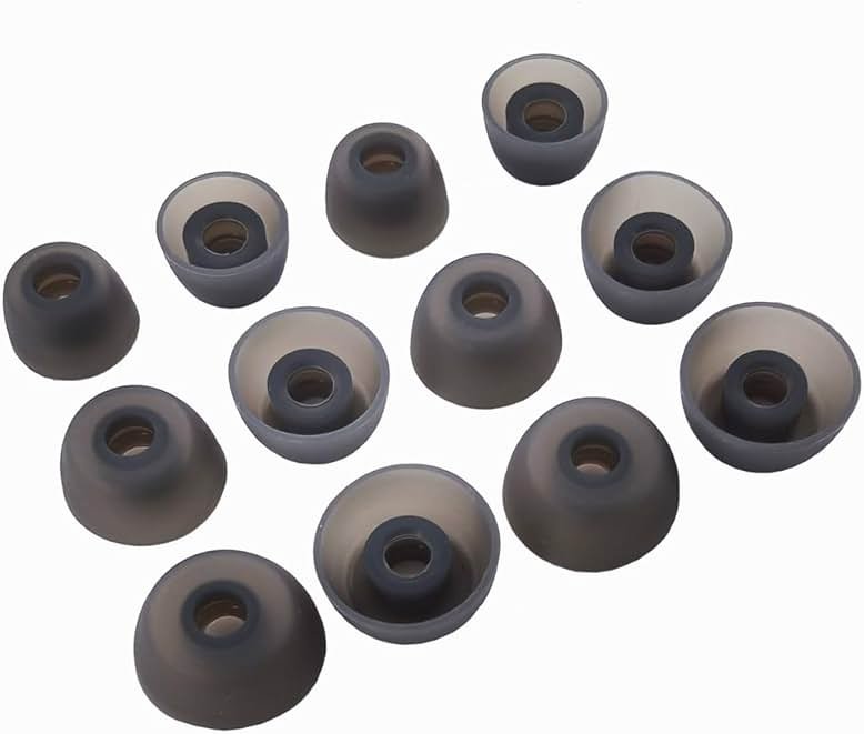 TENMAK 12X Eartips Replacement for TOZO NC7/ NC7 Pro / NC9 / NC9 Plus Hybrid Active Noise Cancelling Wireless Earbuds Earpad * 6 Pairs - Product Image