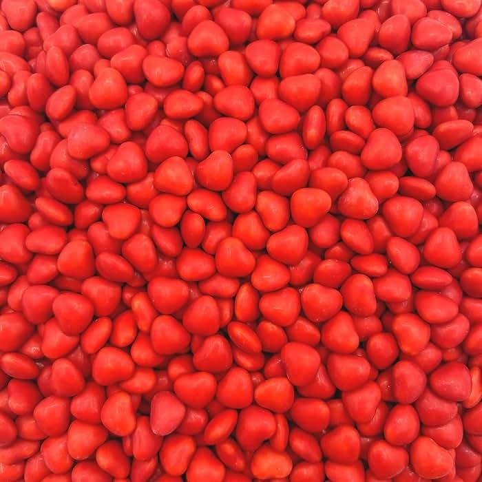 Cinnamon Hearts | 1 Pound Bag | Spicy Cinnamon Candy | Heart Shaped Red Candy | Old Fashioned Hard Candies for Holidays, Baking & Dessert Decorating - Product Image