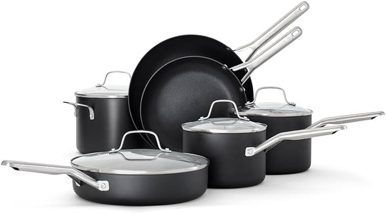 Calphalon® Hard-Anodized Nonstick 10-Piece Cookware Set - Product Image