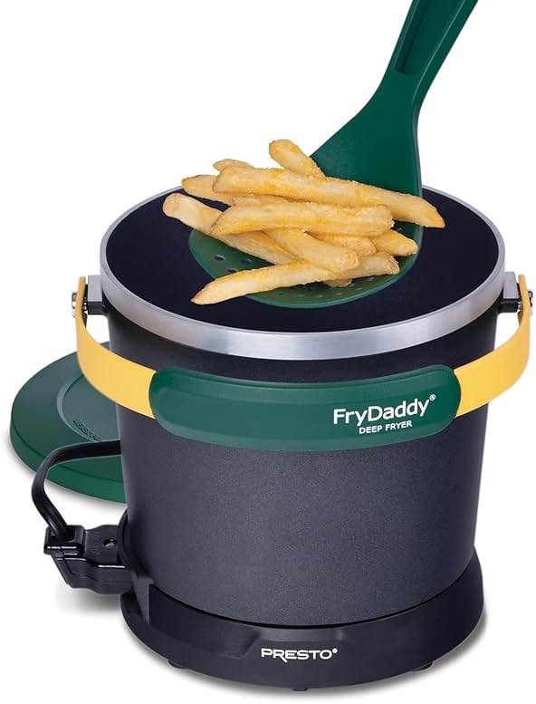 Presto 05427 FryDaddy Electric Deep Fryer, Green/Gold - Product Image