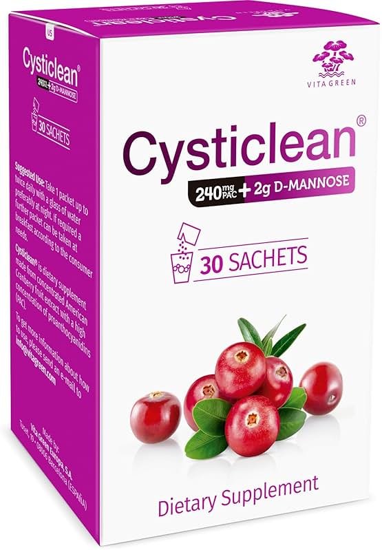 Cysticlean 240mg PAC + D-Mannose 2g - Product Image