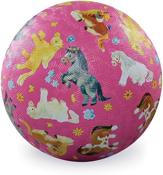 Crocodile Creek Playground Ball - Durable Rubber Ball for Kids Ages 3 and Up - Bouncy Inflatable Ball for Kickball, Indoor Games, and Outdoor Sports - PVC-Free - Product Image