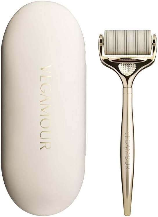 VEGAMOUR GRO+ Advanced Dermaroller | 1,200 Microneedle 0.25mm Scalp Tool | Gently Exfoliates the Scalp | Wide Head for Maximum Coverage - Product Image