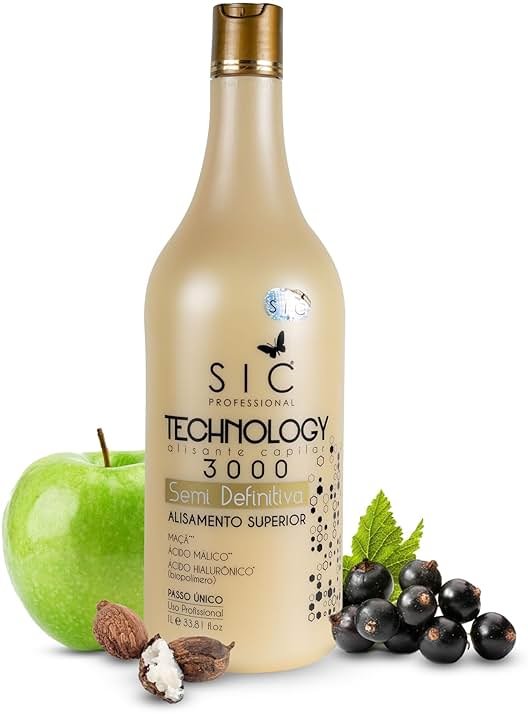 SIC Technology 3000 Brazilian Keratin Treatment (33.8 Fl Oz) - Smoothing Keratin Hair Treatment - Professional Brazilian Complex Blowout Straightening For Silky Smooth & Frizz Free Hair - Product Image