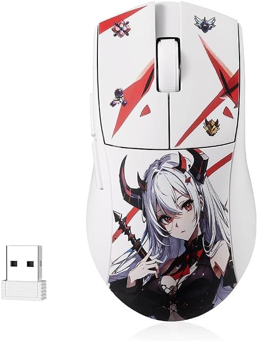 Redragon M916AK PRO 3-Mode Anime Gaming Mouse, 42G Ultra-Light 26K DPI Gaming Mouse w/Ergonomic Natural Grip Build, Full Programmable Buttons, Software Supports DIY Keybinds & DPI - Product Image