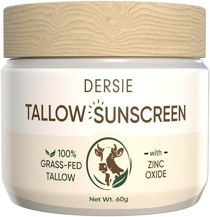 Dersie Tallow Sunscreen SPF 30 – Mineral UV Defense with Non-Nano Zinc Oxide – Face & Body Sun Protection for Adults & Kids (2.12 Ounce (Pack of 1)) - Product Image