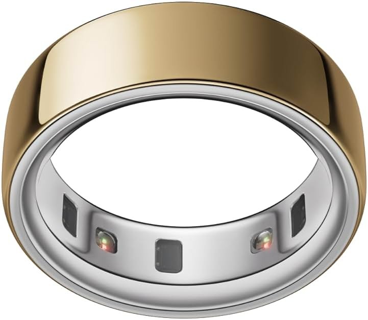 Oura Ring 4 - Gold - Size 7 - Sleep, Activity, Women’s Health, AI Advisor, Up to 8 Days of Battery Life, Size Before You Buy, Android & iOS Compatible - Product Image