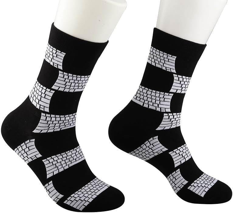 MBMSO 2 Pairs Information Technology Socks Appreciation Gift for Coder Network Engineer Gifts for Men Binary Code Gifts Socks - Product Image