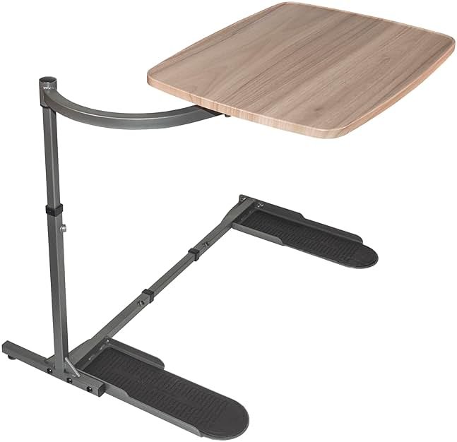 Stander Wonder Tray, Adjustable Swivel Table, Large Laptop Stand, Couch Desk, Side Tables & Gaming Bench, TV-Trays for Eating on Couches, Chairs, Recliners, Ash Gray - Product Image