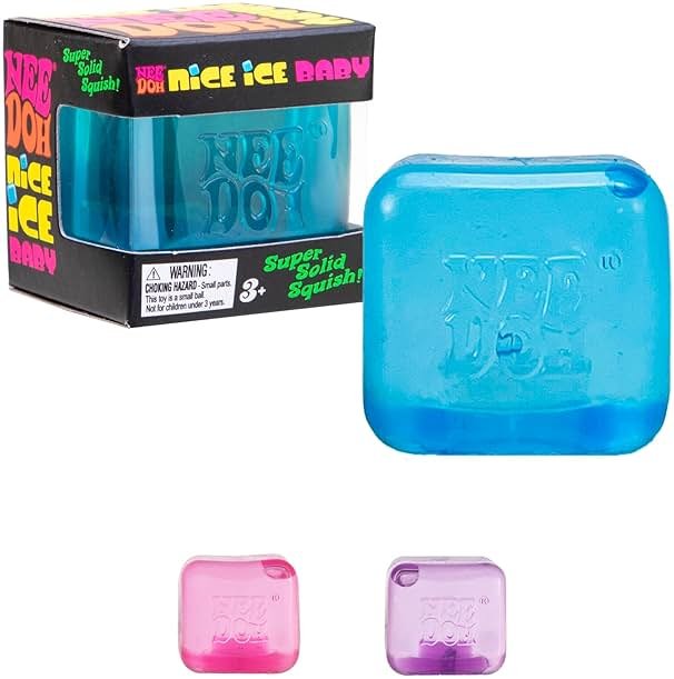 Schylling NeeDoh Nice Ice Baby - Sensory Squeeze Toy - Super Solid Squish - 1.25" Wide - Color May Vary (Pack of 1) - Product Image