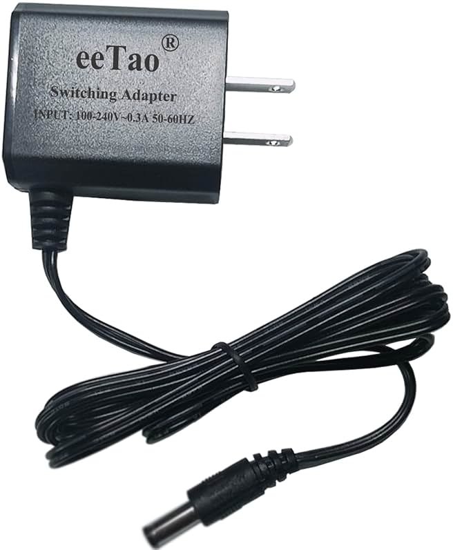 eeTao AC/DC Adapter Charger Replacement Compatible with KACTOR T32 Cordless Electric Spin Mop Cleaner Floor Map 2000mAh Lithium-ion Battery Power Supply Cable Cord - Product Image