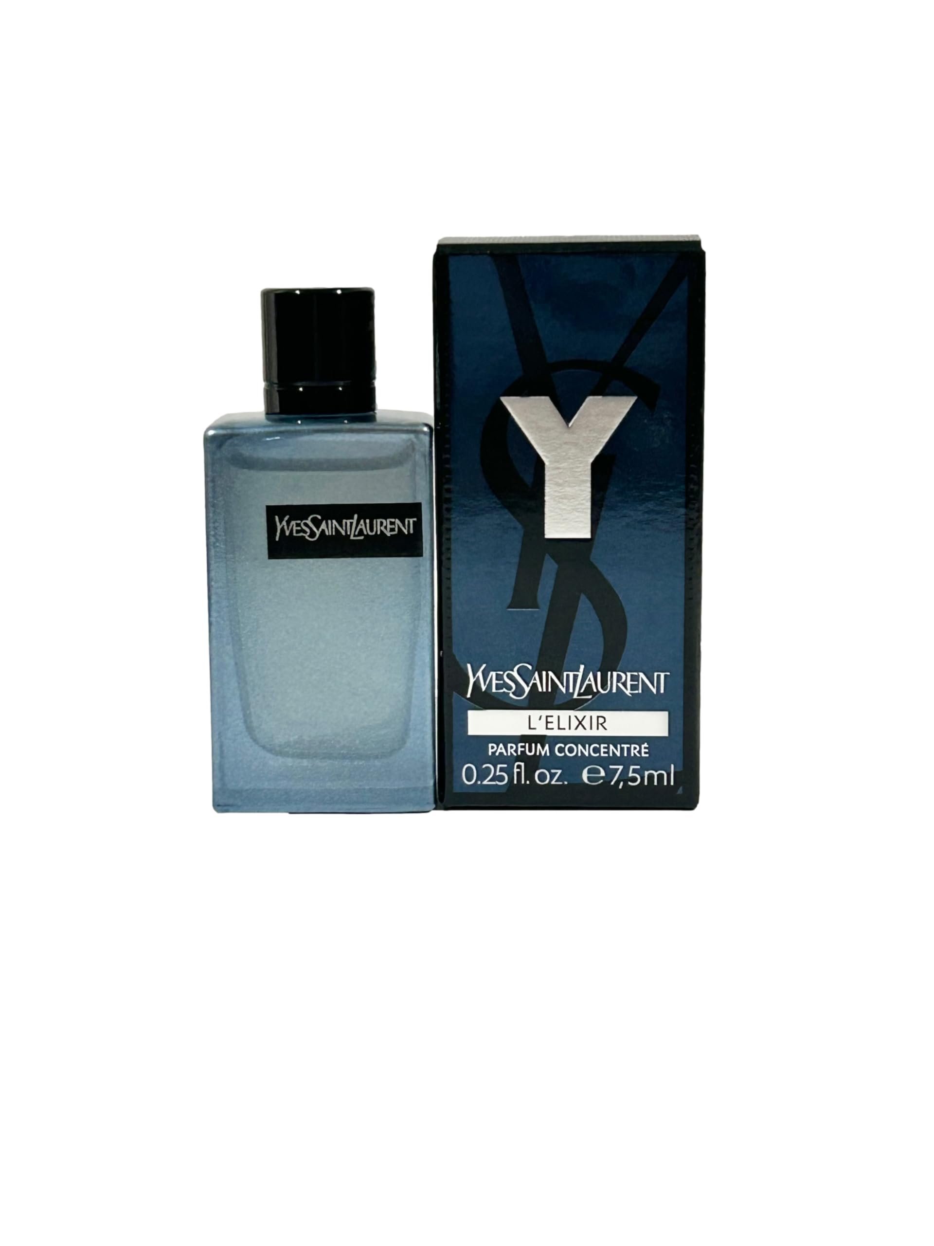 Yves Saint Laurent YSL Y ELIXIR Men Perfume L'ELIXIR Parfum mini splash on SMALL TRAVEL SIZE 7.5 ml / 0.25 Fl oz - Product Image