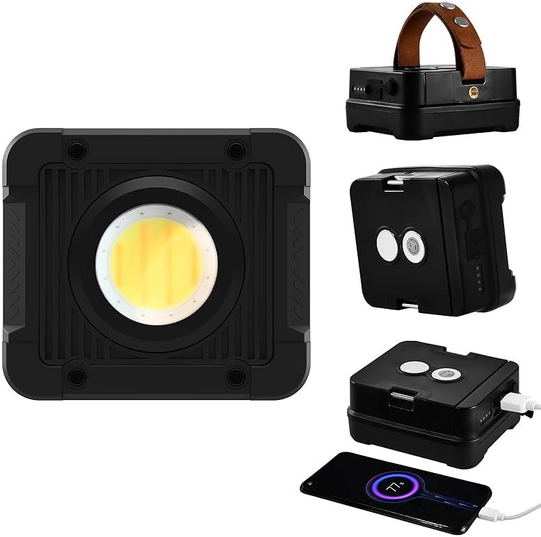 FOOBRO Rechargeable Camping Light LED luminaires 10000mAh 6000LM Cob Light 2400&4000&6500K Portable Cob Light - Product Image