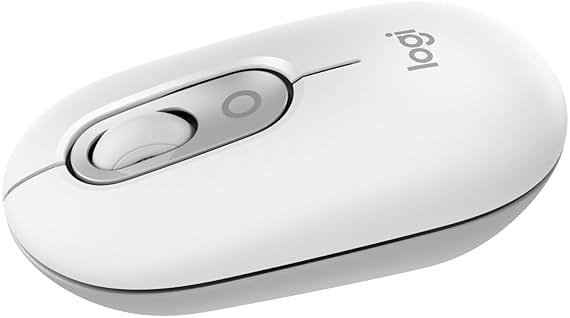 Logitech POP Mouse, Compact and Portable Wireless Bluetooth Mouse with Programmable Buttons and Quiet Clicks, Easy-Switch Between up to 3 Devices, Laptop, Tablet, PC - Off-White - Product Image